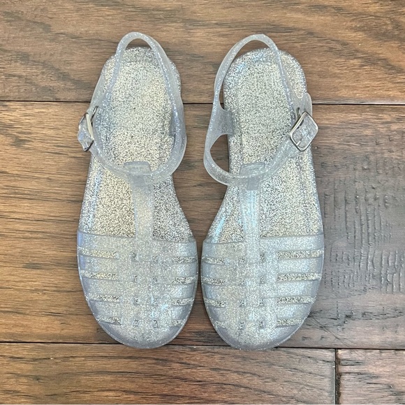 GAP Kids Silver Glitter Jelly Sandals - Picture 3 of 4